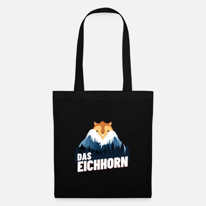 Das Eichhorn - Stoffbeutel - Schwarz