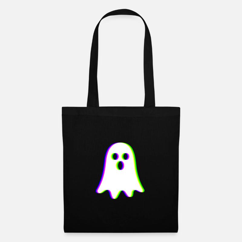 EDM Trikolor - Kleiner Geist - Glitch - Rave style - Stoffbeutel - Schwarz