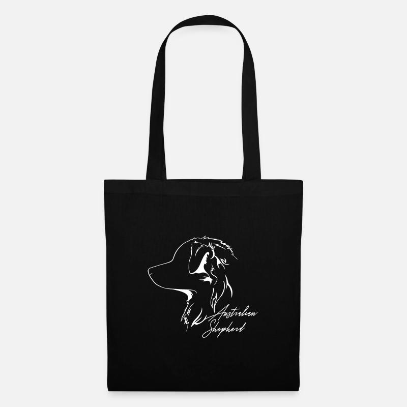 AUSTRALIAN SHEPHERD Hunde Hund Hütehund Wilsigns - Stoffbeutel - Schwarz