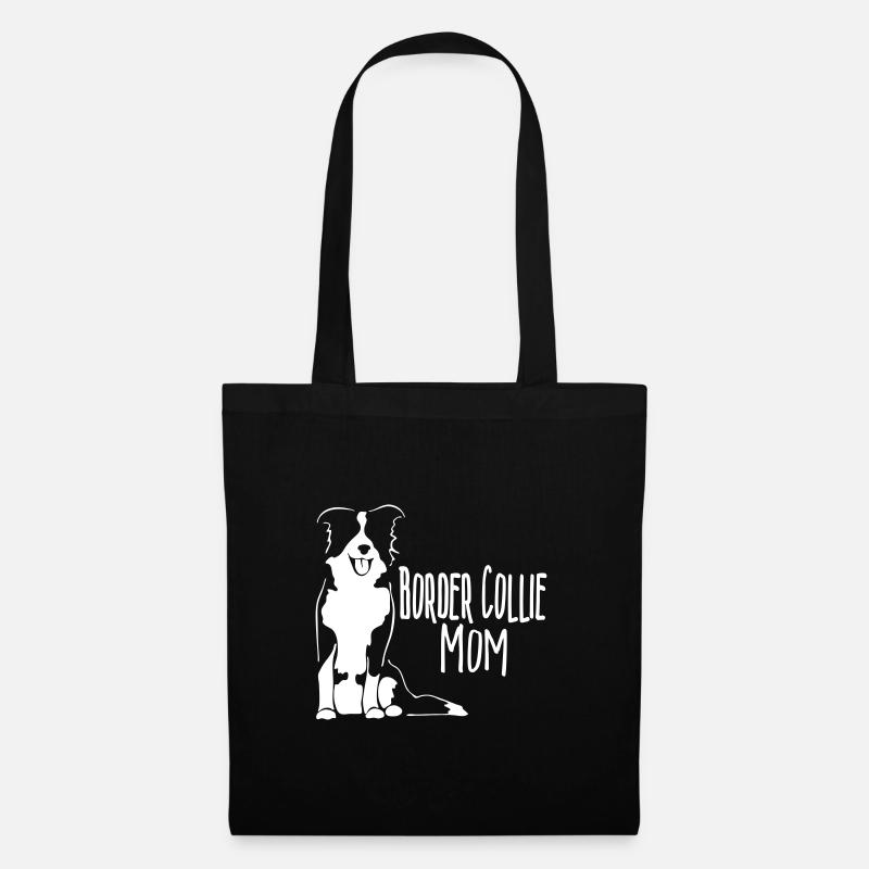 Border Collie Mum - Stoffbeutel - Schwarz