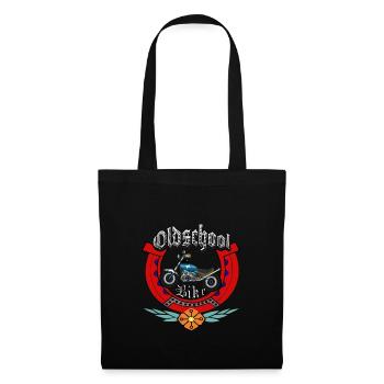 Motorcyclist Oldschool Horseshoe Bike - Tote Bag - black - Front