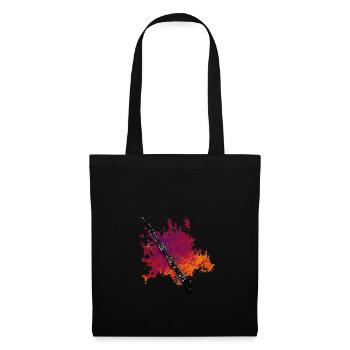 oboe instrument gift - Tote Bag - black - Front