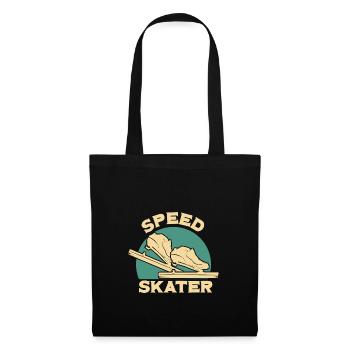 Patineur de vitesse conçoit - Sac en tissu - noir - Devant