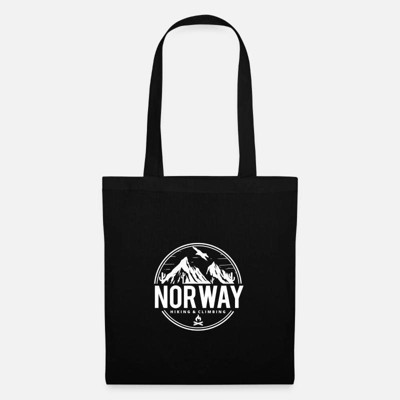 norway norwegen geschenk - Stoffbeutel - Schwarz