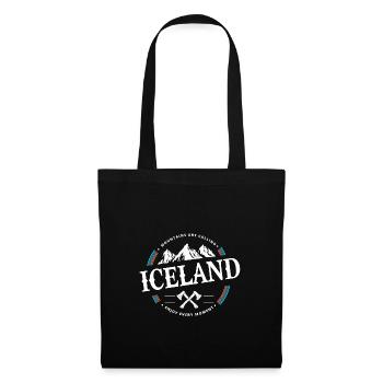 Islande - Sac en tissu - noir - Devant