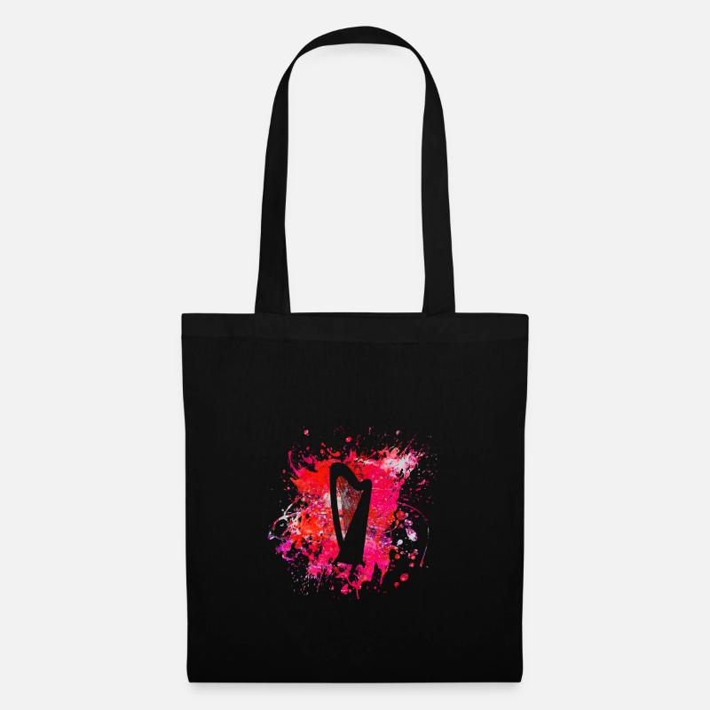 harpe - Sac en tissu - noir