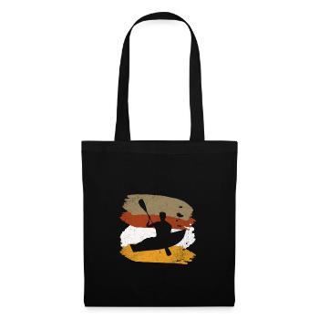 canoë - Sac en tissu - noir - Devant