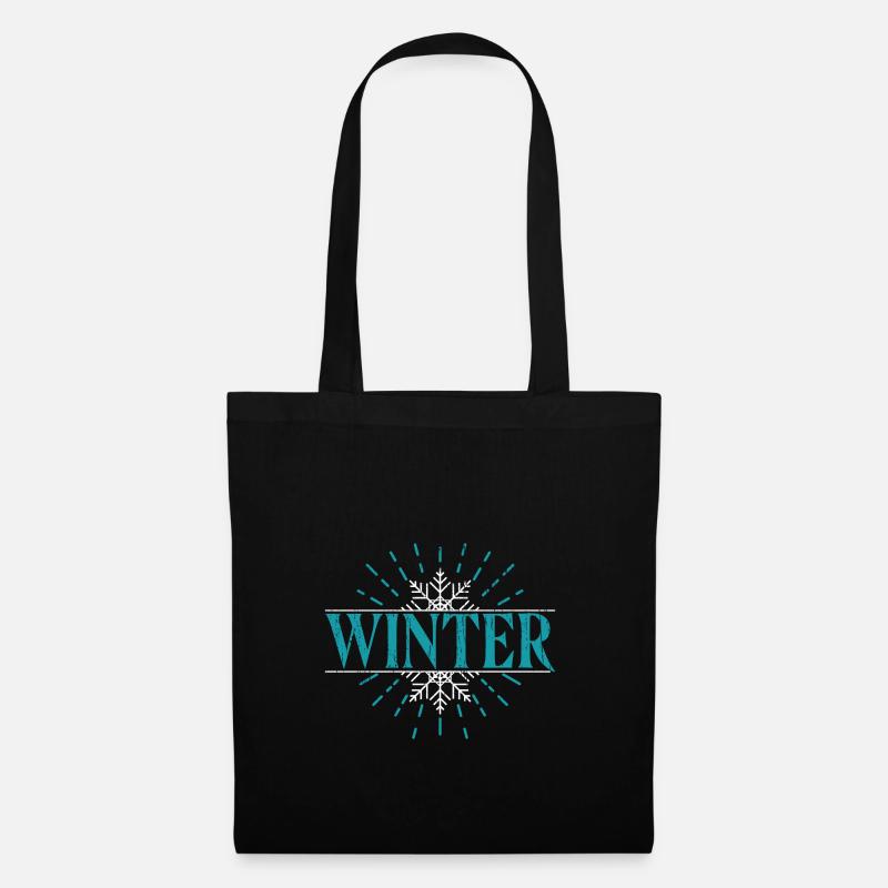 Winter - Stoffbeutel - Schwarz