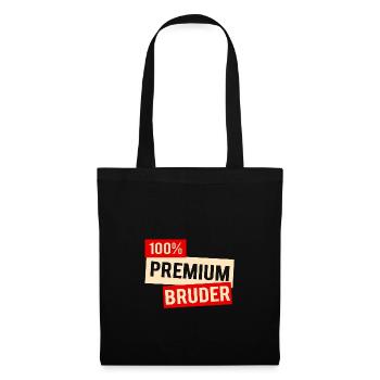 toller bruder. Geschenk als Geschwisterkind - Stoffbeutel - Schwarz - Vorne