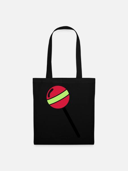 Lutscher, Lolli, Lollipop - Tote Bag - black