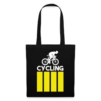 Cycling - Modern - Stoffbeutel - Schwarz - Vorne