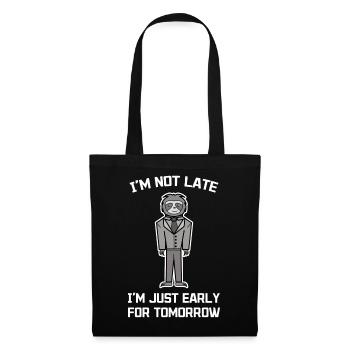 Déclaration d’animal humoristique Paresseux habitants de la jungle - Sac en tissu - noir - Devant