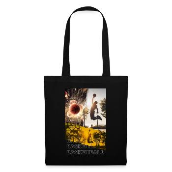 Basketteur Basketteur Dunking Sport Player - Sac en tissu - noir - Devant