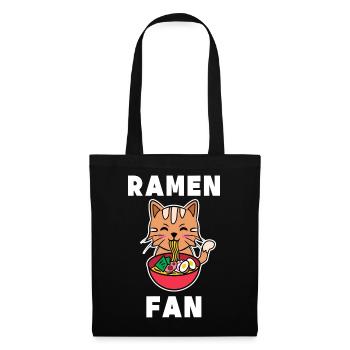 Katze Manga Statement Anime Japan Zeichentrick - Stoffbeutel - Schwarz - Vorne