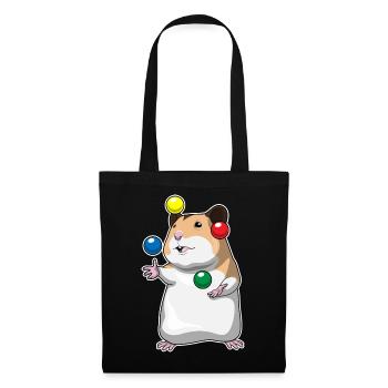Jongleur hamster jongleur - Sac en tissu - noir - Devant