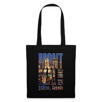 Paysage urbain de Montréal - Sac en tissu - noir - Devant