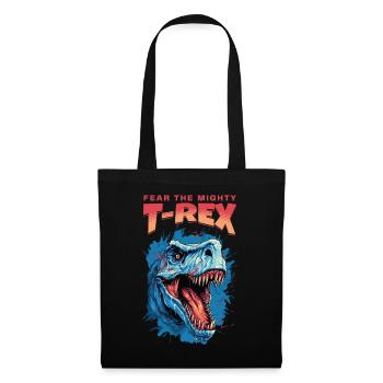 T-Rex Dinosaur Dino Tyrannosaurus Rex Vintage - Tote Bag - black - Front