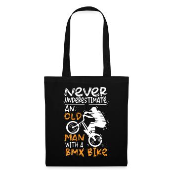 Old BMX Rider - Tote Bag - black - Front