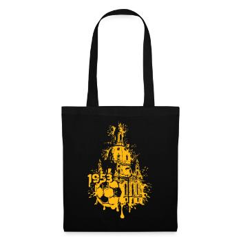 1953 Dresden Football Frauenkirche Souvenir Symbol - Tote Bag - black - Front