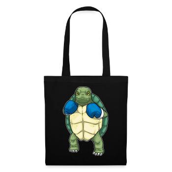 Turtle Boxer Boxing Gloves Boxing - Tote Bag - black - Front