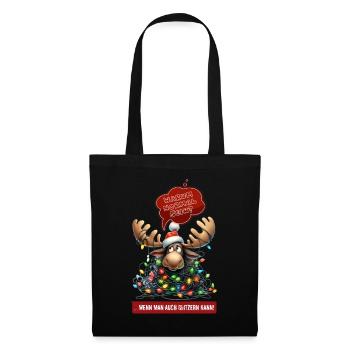DRÔLE D’ORIGNAL | Pull de Noël | pull moche - Sac en tissu - noir - Devant