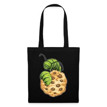 Biscuit chenille - Sac en tissu - noir - Devant