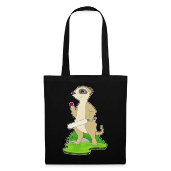 Meerkat Cricket Cricket Bats - Tote Bag - black - Front