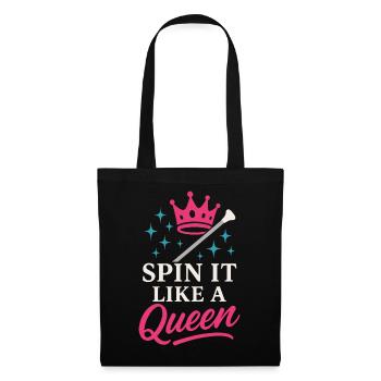 Baton Twirler Majorette Captain Squad Club - Tote Bag - black - Front