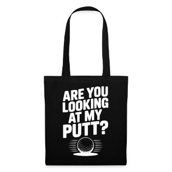 Regardez-vous mon putt - Sac en tissu - noir - Devant