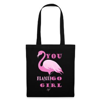 Flamingo Girl Style Statement - Tote Bag - black - Front