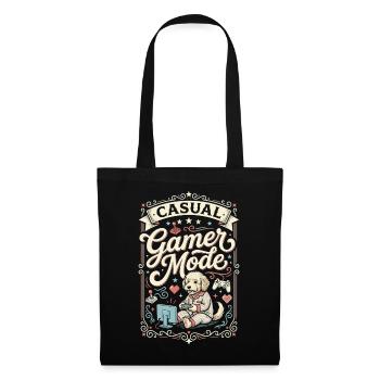 Chien de mode joueur occasionnel - Sac en tissu - noir - Devant