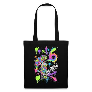 Colorez votre monde 6 Caméléon - Sac en tissu - noir - Devant