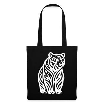 Just a White Bear #2 / JustN-imal - Tote Bag - black - Front