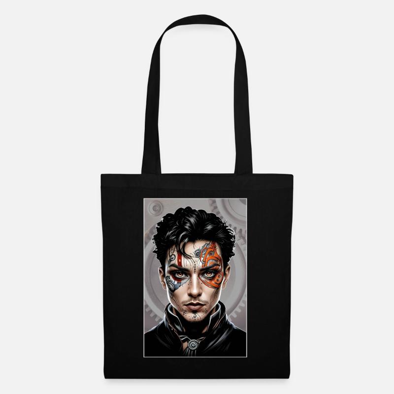 Steampunk Boy 05 - Tote Bag - black