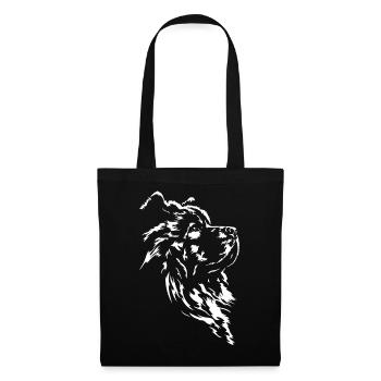 Chow Chow Silhouette Chien Wilsigns - Sac en tissu - noir - Devant