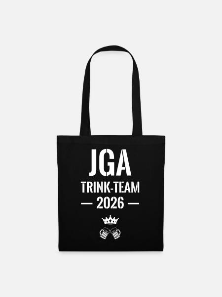 JGA TrinkTeam 2026 Kronen Bier - Stoffbeutel - Schwarz