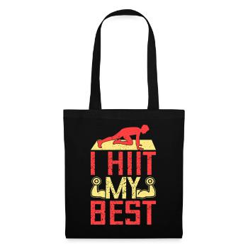 Fitness Fanatics I Hiit My Best Calisthenics Gym - Stoffbeutel - Schwarz - Vorne