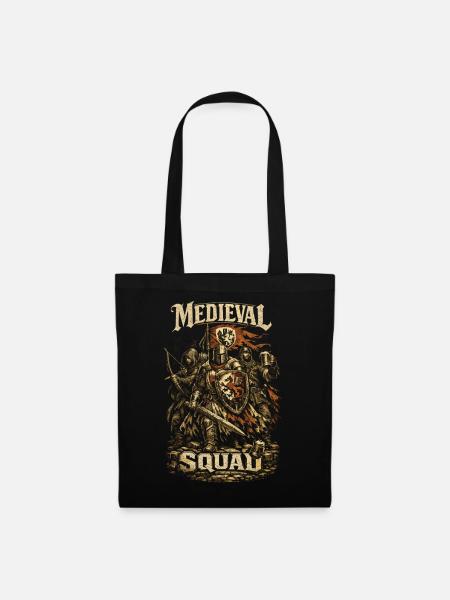 Mittelalterfest Mittelaltermarkt Medieval Squad - Stoffbeutel - Schwarz