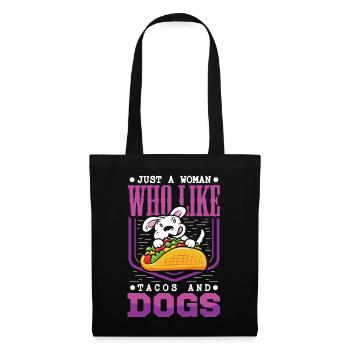Taco Dog Dog Owner Tacos Puppy Dog - Tote Bag - black - Front