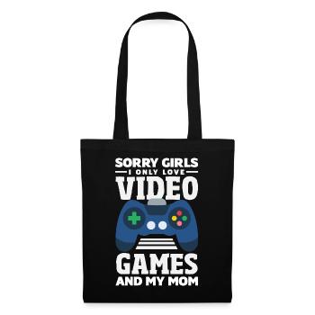 Retro Heart Valentine's Day Design Love - Tote Bag - black - Front