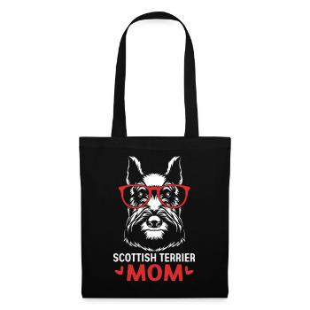 Terrier écossais - Sac en tissu - noir - Devant
