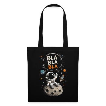 Astronaut Blabla on the Moon - Tote Bag - black - Front