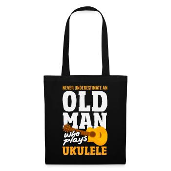 Funny Ukulele Designs and Sayings - Tote Bag - black - Front