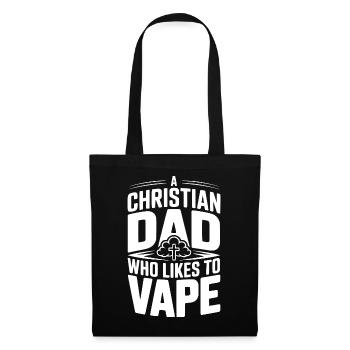 A Christian Dad Who Likes To Vape - Tote Bag - black - Front