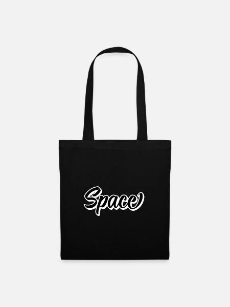 Space - Stoffbeutel - Schwarz