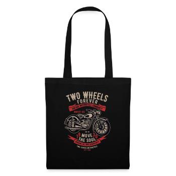 Two Wheels Forever Motorrad - Stoffbeutel - Schwarz - Vorne