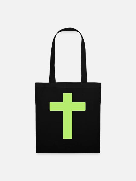 cross - Stoffbeutel - Schwarz