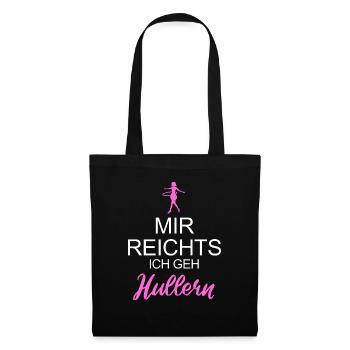 Ich Geh Hullern Frauen Hulahoop Geschenk - Stoffbeutel - Schwarz - Vorne