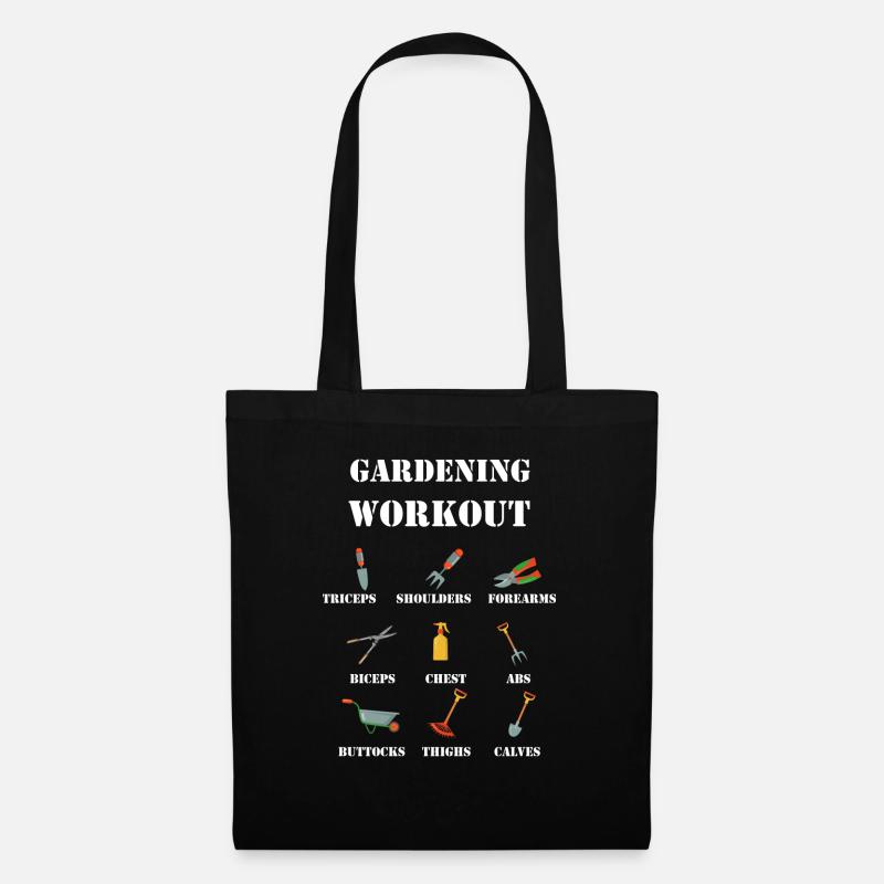 Gardening Workout Gartenarbeit Gärtner Gärtnern - Stoffbeutel - Schwarz