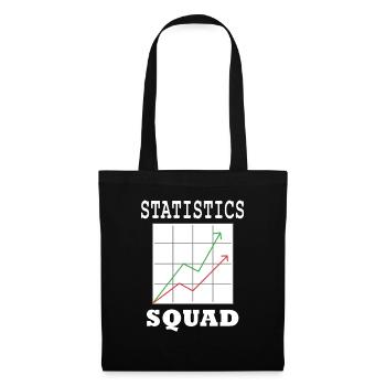 Statistik-Analyst Datenmanager Statistiker - Stoffbeutel - Schwarz - Vorne